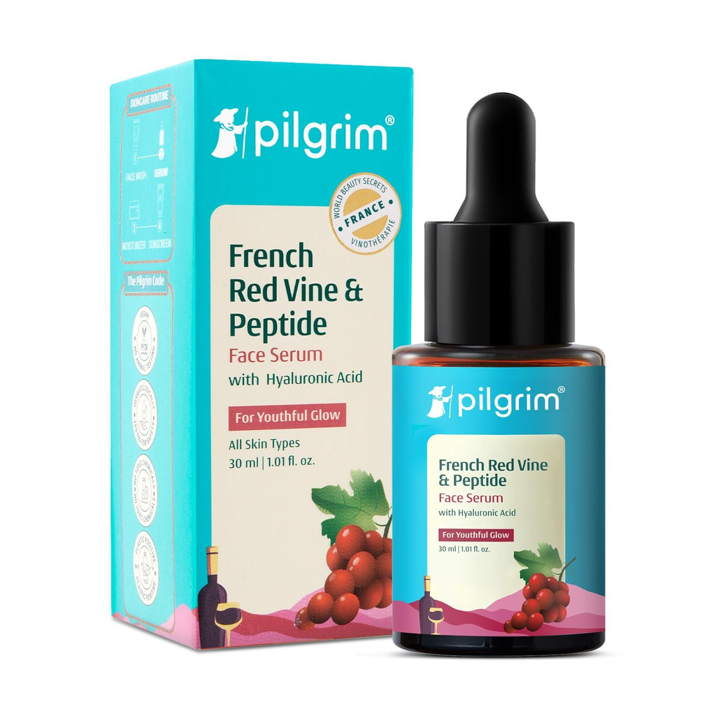 Pilgrim Red Vine Face Serum For Anti-Ageing | Grocsy