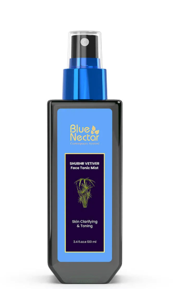 Blue Nectar Shubhr Steam Distilled Vetiver Toner Water & Face Tonic Mist | Grocsy