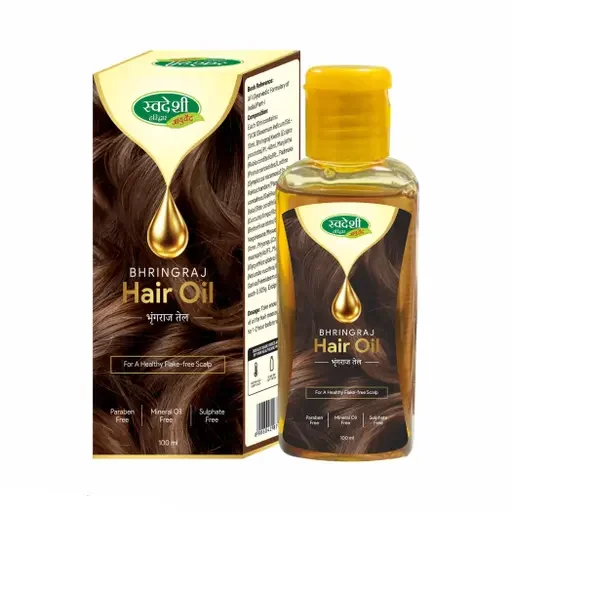 Swadeshi Bhringraj 100% Pure Ayurvedic Oil | Grocsy
