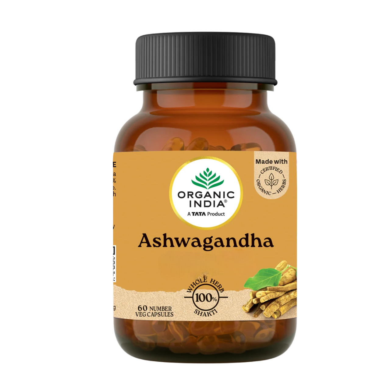 Organic India Ashwagandha Caps | Grocsy