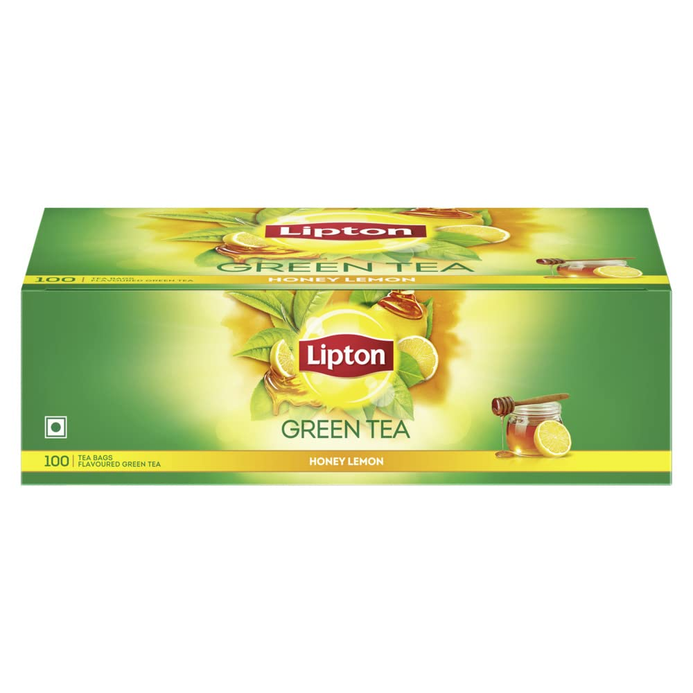 Lipton Honey Lemon Green Tea Bags - 100 Tea Bags | Grocsy