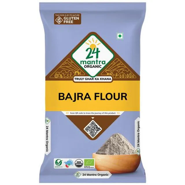 24 Mantra Organic Bajra (Pearl Millet) Flour | Grocsy