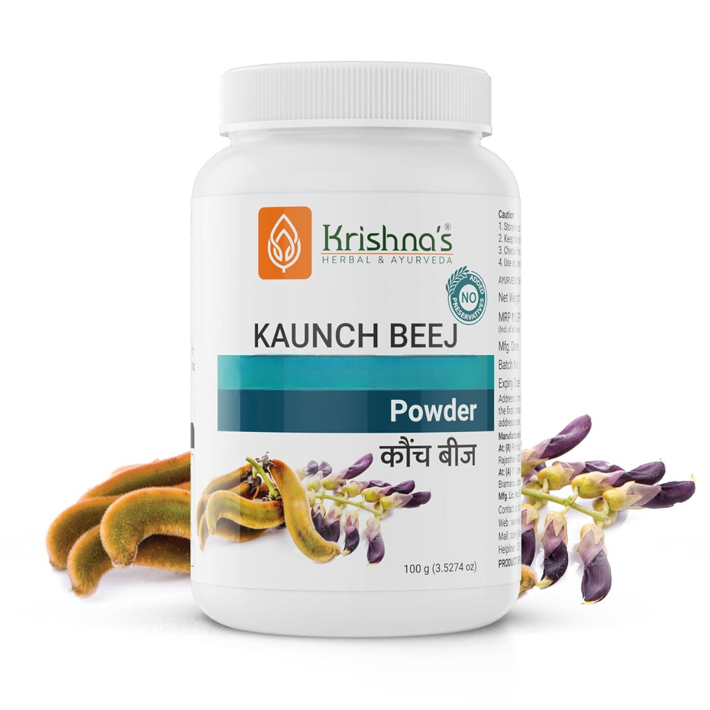 Krishna's Herbal & Ayurveda Kaunch Beej Powder | Grocsy