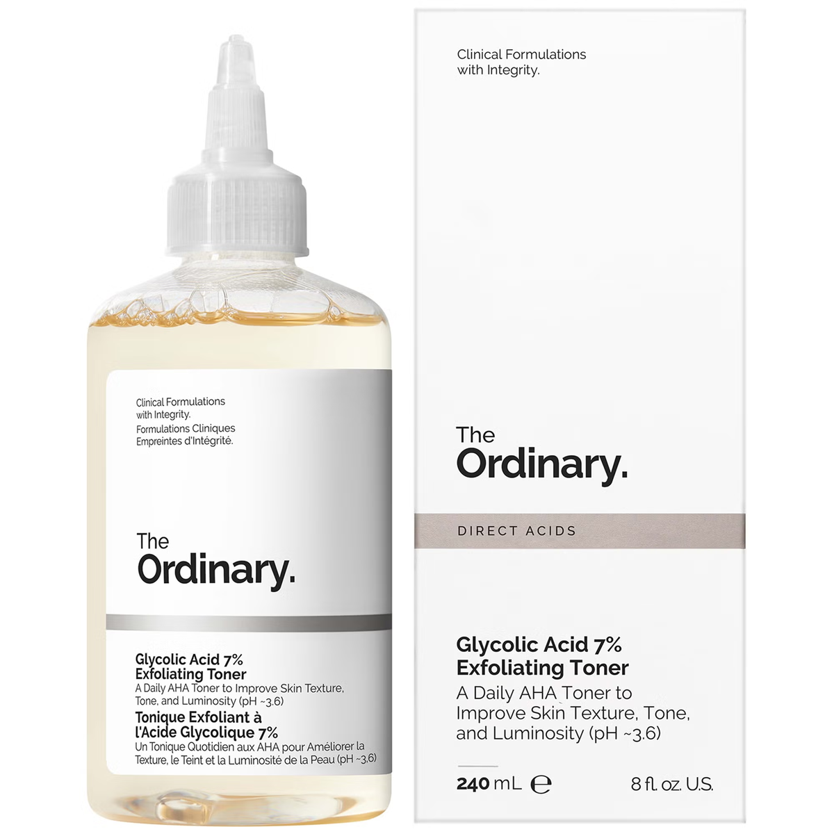 The Ordinary Glycolic Acid 7% Exfoliating Mini Toner | Grocsy