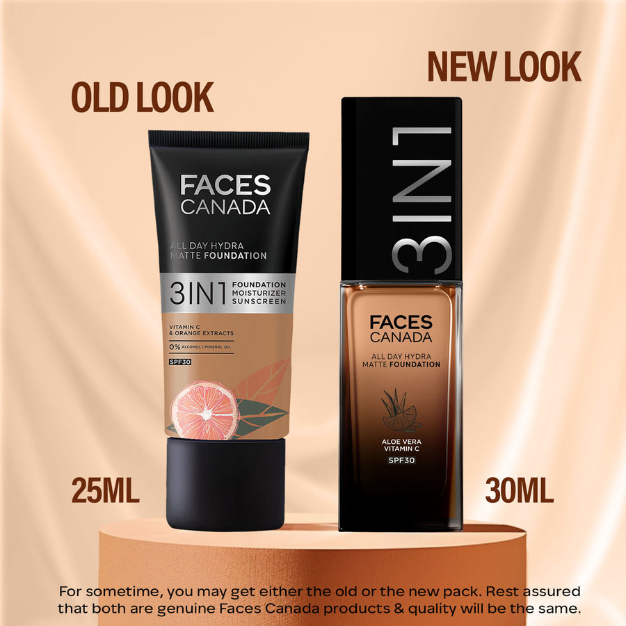 Faces Canada All Day Hydra Matte Foundation-Warm Sand 042 | Grocsy