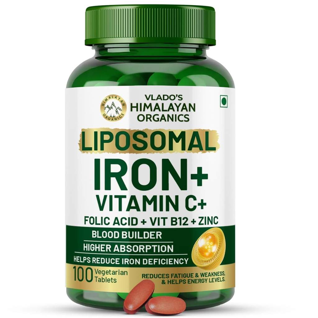 Himalayan Organics Chelated Iron Plus Vitamin C Tablets | Grocsy