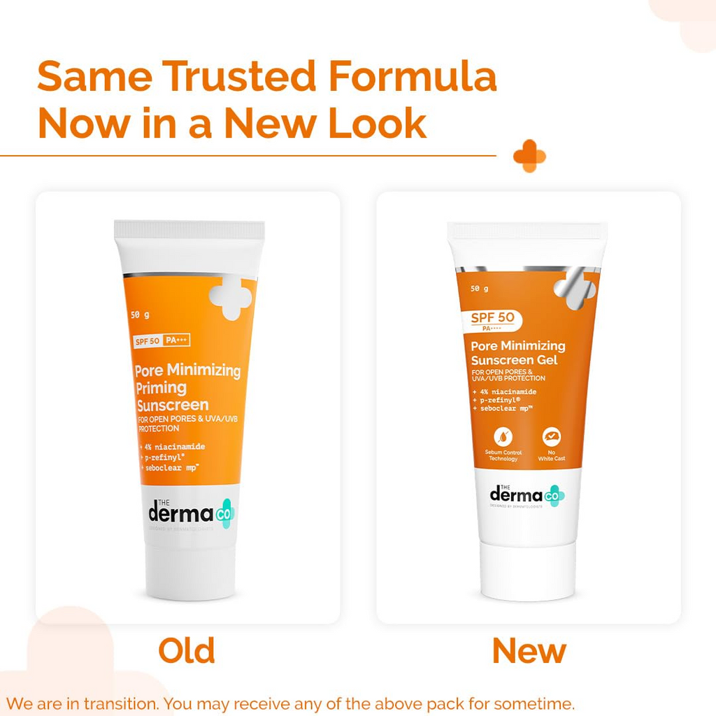 The Derma Co Pore Minimizing Priming Sunscreen With SPF 50 | Grocsy