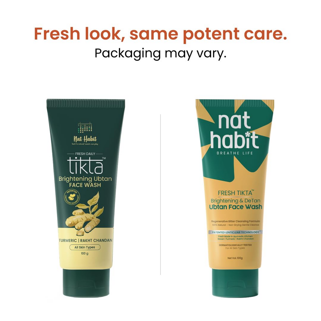 Nat Habit Brightening Ubtan Tikta Face Wash | Grocsy