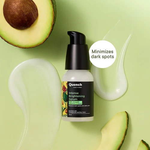 Quench Botanics Bravocado Intense Brightening Korean Serum for Pigmentation and Dark Spots, For All Skin Types - Korean Skincare | Grocsy