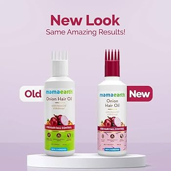 Mamaearth Onion Hair Oil With Onion & Redensyl For Hair Fall Control | Grocsy