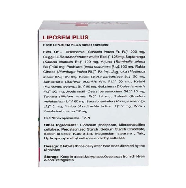 Kerala Ayurveda Liposem Plus Tablet | Grocsy