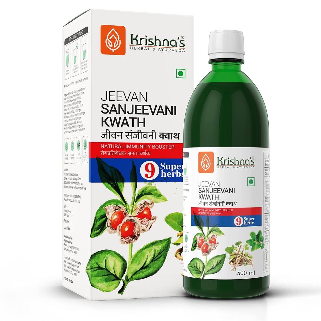 Krishna's Herbal & Ayurveda Jeevan Sanjeevani Kwath Juice | Grocsy