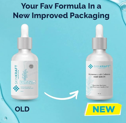 SkinKraft Rosemary & caffeine Pro Growth Hair Serum | Grocsy