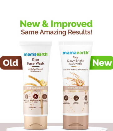 Mamaearth Rice Face Wash With Rice Water & Niacinamide | Grocsy