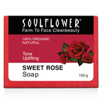 Soulflower Sweet Rose Handmade Soap | Grocsy