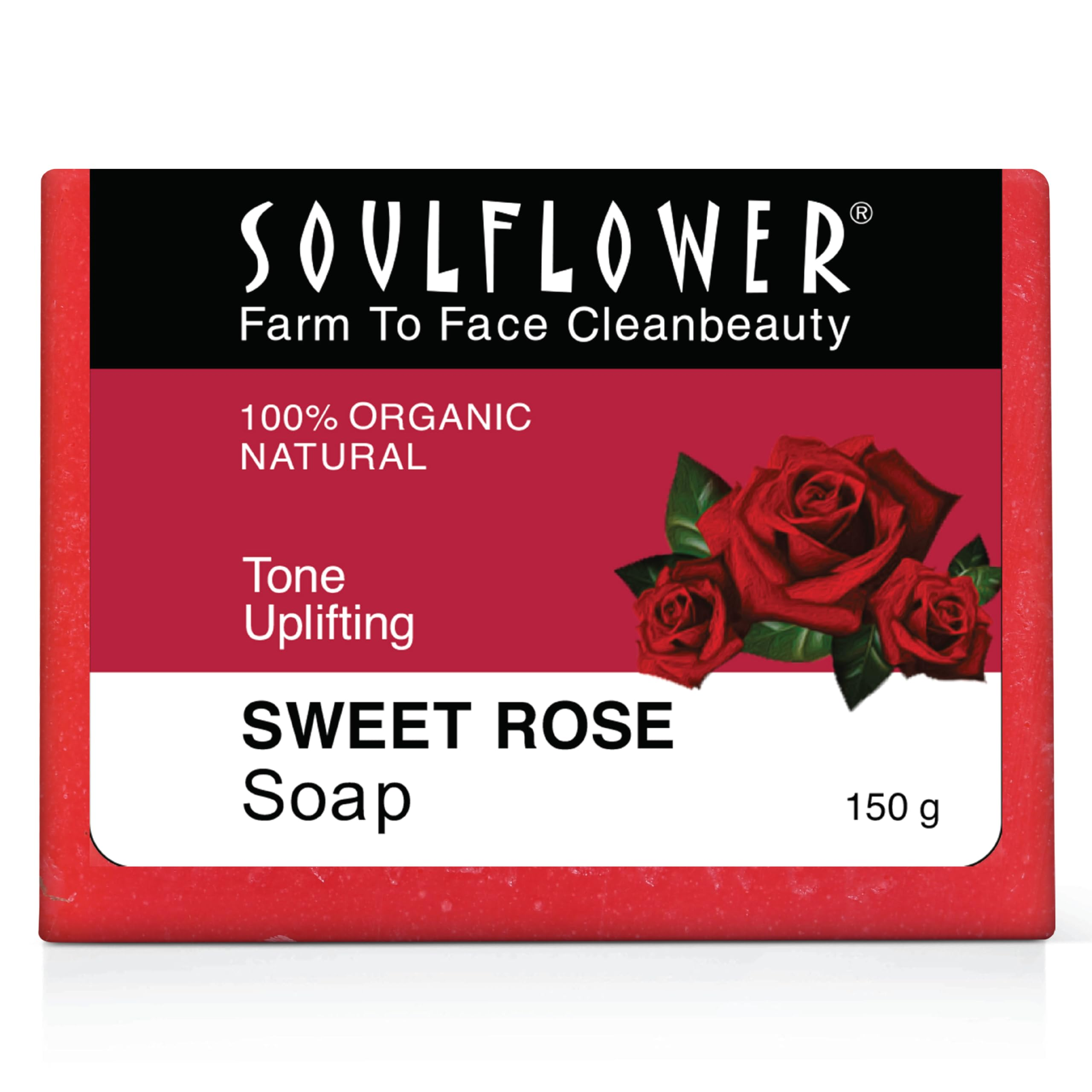 Soulflower Sweet Rose Handmade Soap | Grocsy