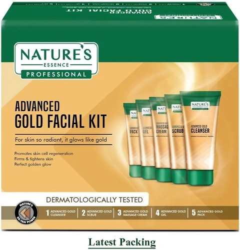 Nature's Essence Advanced Glowing Gold Facial Kit | Grocsy