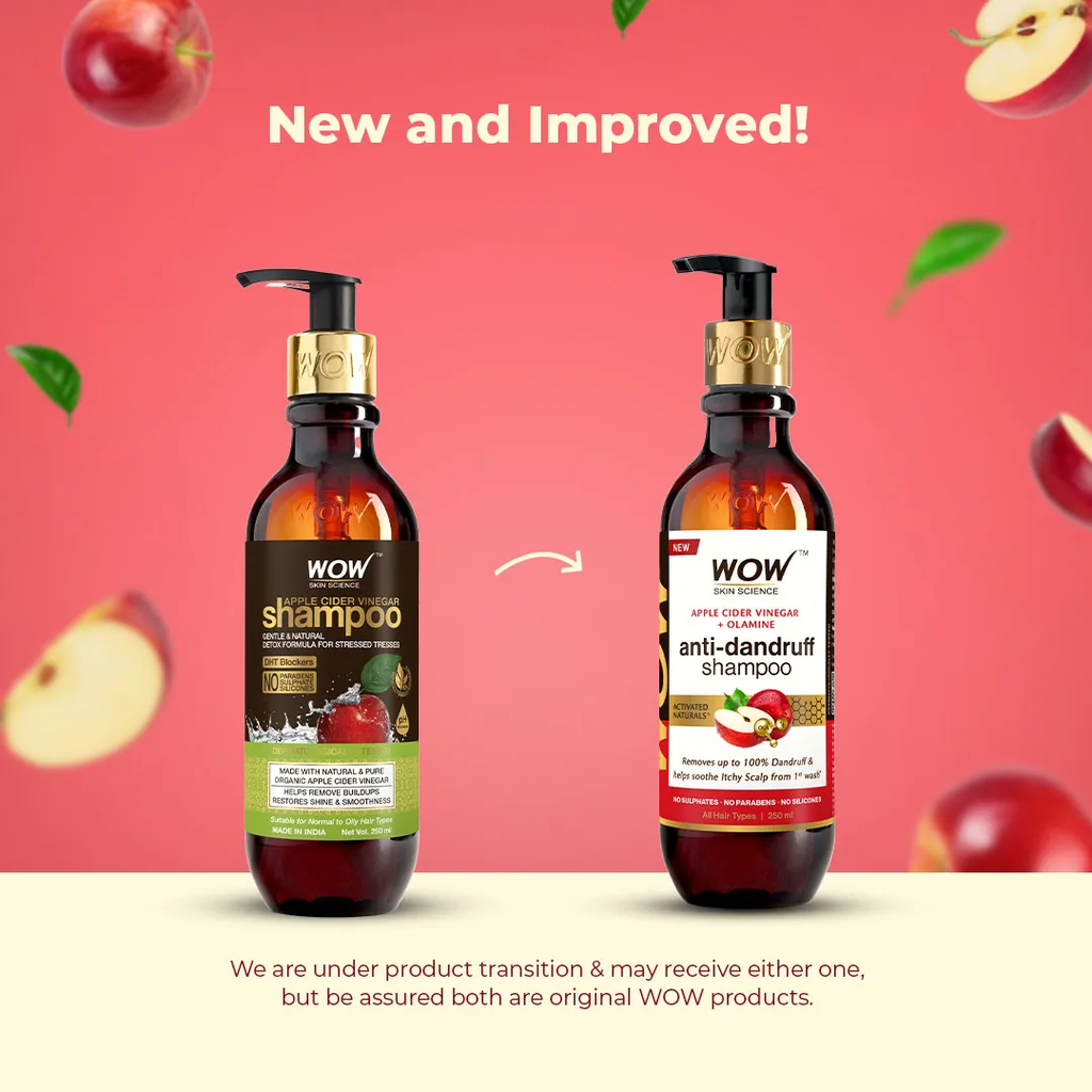 Wow Skin Science Apple Cider Vinegar Shampoo | Grocsy