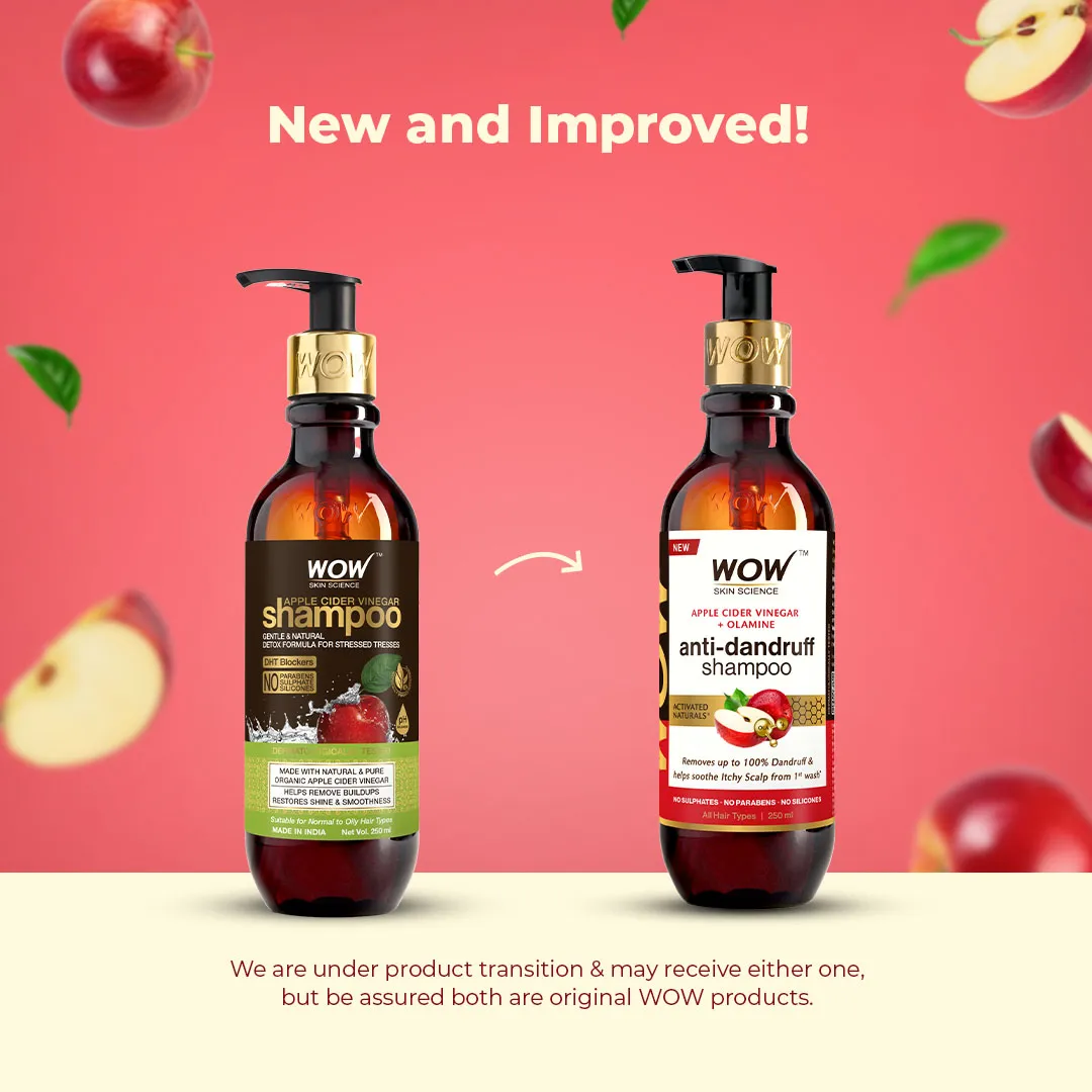 Wow Skin Science Apple Cider Vinegar Shampoo | Grocsy