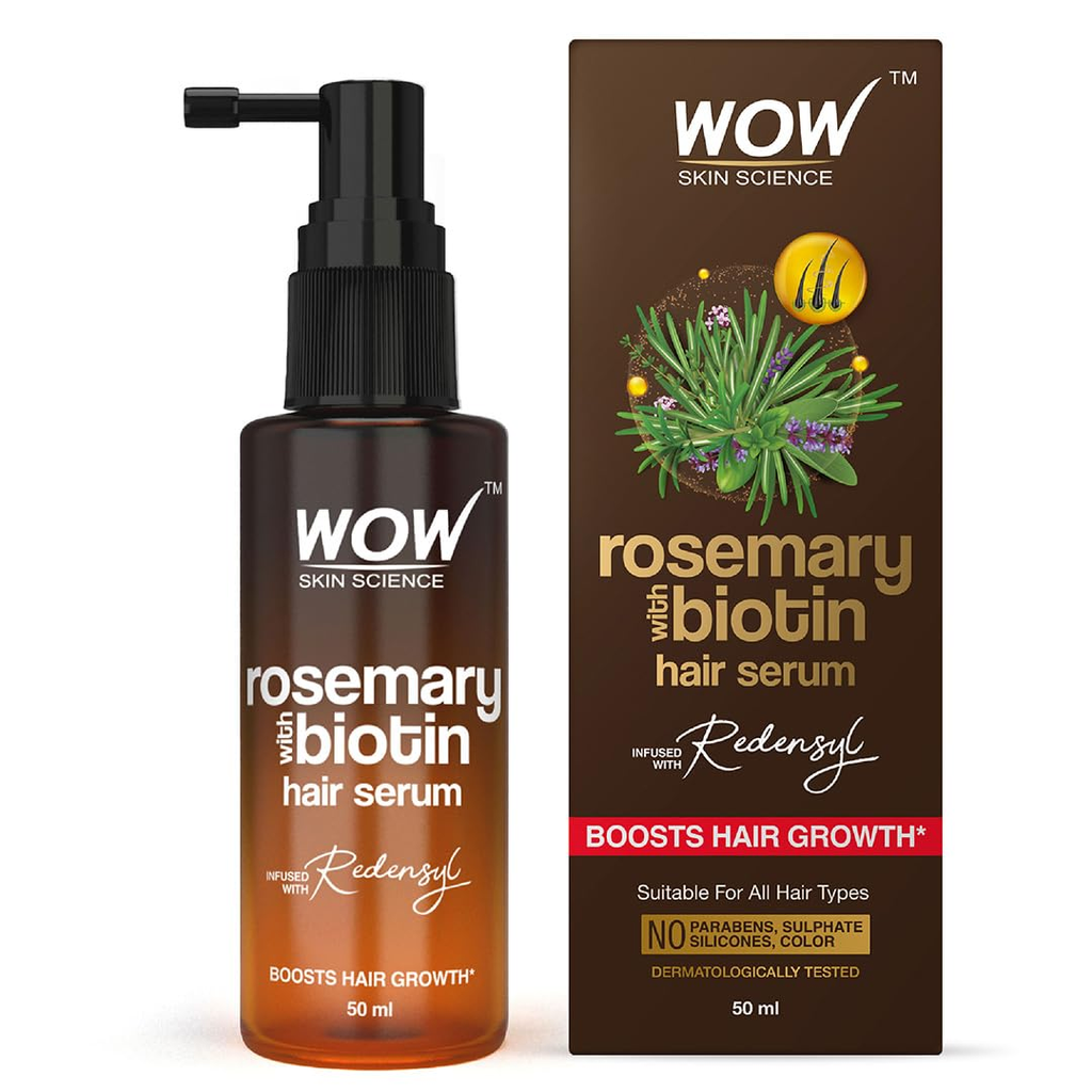 Wow Life Science Rosemary With Biotin Hair Serum | Grocsy