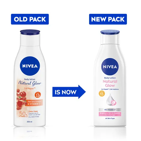 Nivea Body Lotion Natural Glow Cell Repair | Grocsy