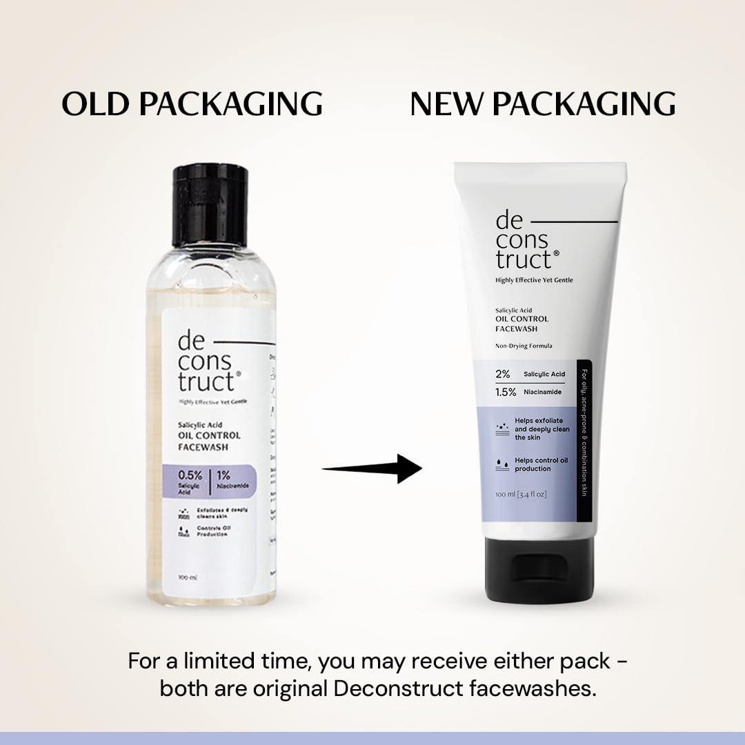 Deconstruct Salicylic Acid Oil Control Face Wash | Grocsy