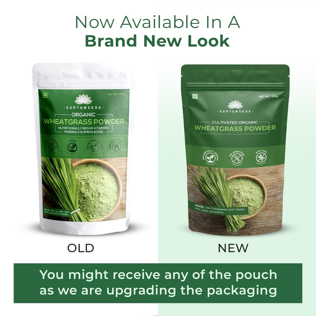 Saptamveda Organic Wheatgrass Powder | Grocsy
