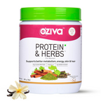 OZiva Protein & Herbs for Women - Protein Powder to Reduce Body Fat, Manage Weight & Metabolism, No Added Sugar | Grocsy