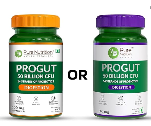 Pure Nutrition Progut Veg Capsules | Grocsy