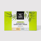 Pee Safe Organic Cotton Biodegradable Sanitary Pads-Quarterly Pack | Grocsy