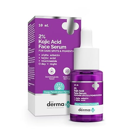 The Derma Co 2% Kojic Acid Face Serum with 1% Alpha Arbutin & Niacinamide | Grocsy
