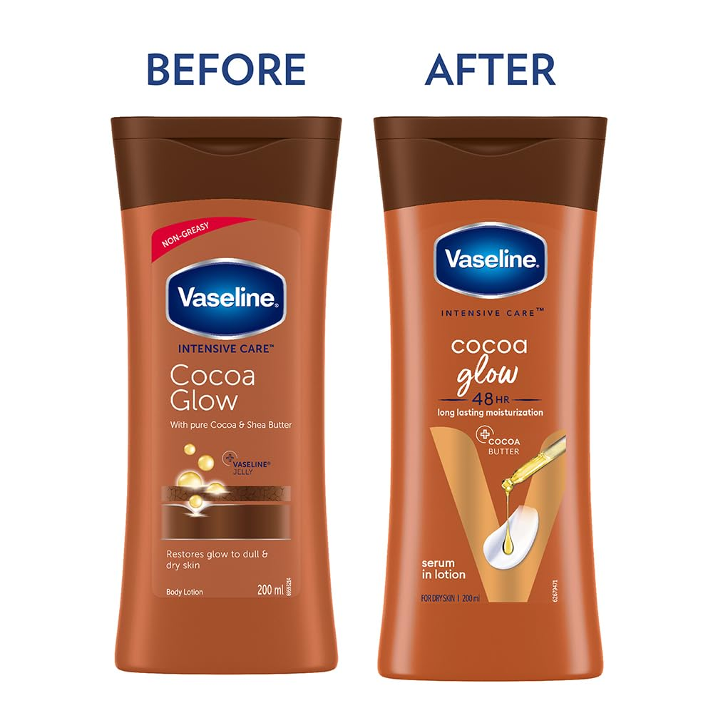 Vaseline Intensive Care Cocoa Glow Body Lotion | Grocsy