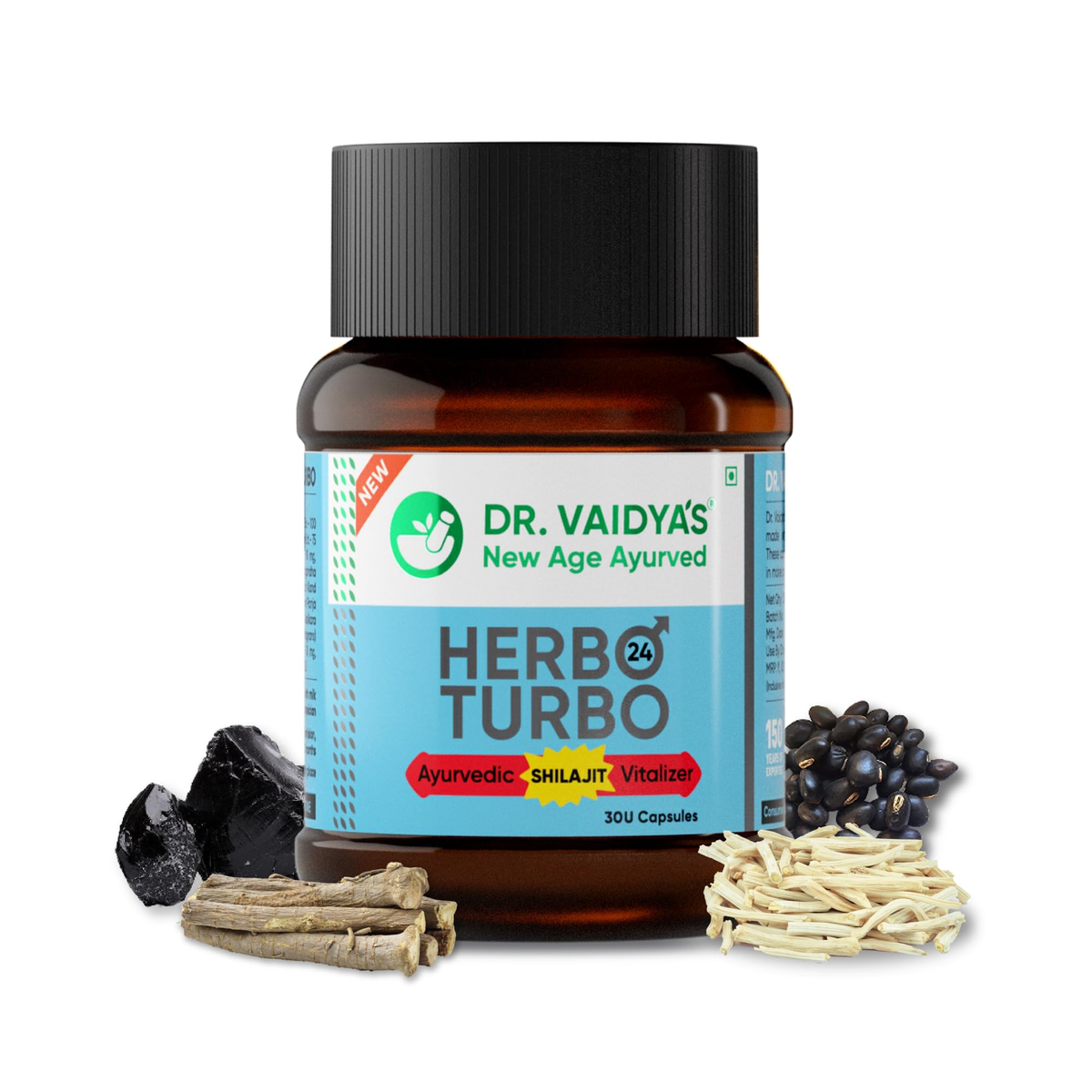 Dr. Vaidya's Herbo 24 Turbo Capsules For Men | Grocsy