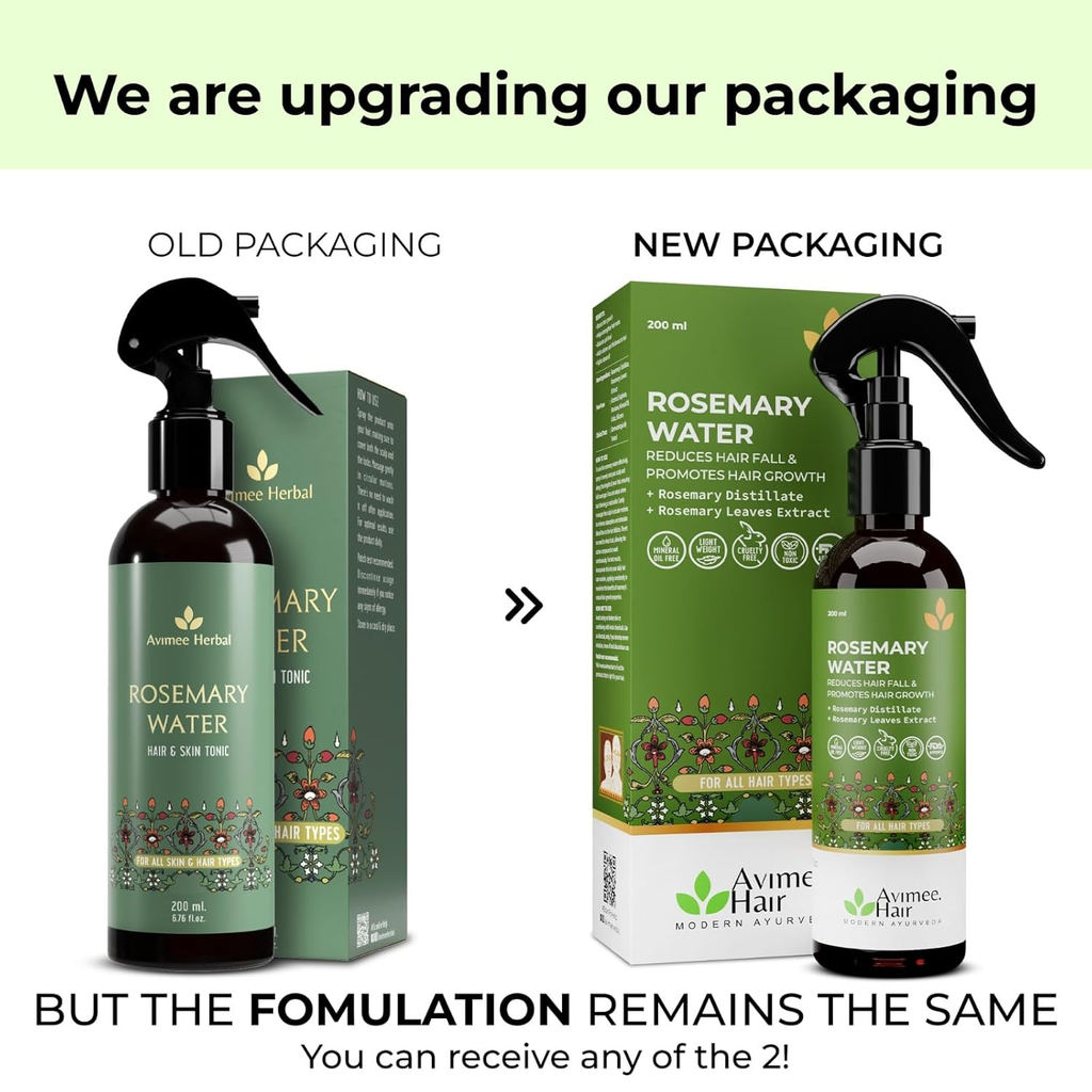 Avimee Herbal Rosemary Water For Hair And Skin For Hair Growth, Hair Fall Control and Scalp Health | Grocsy