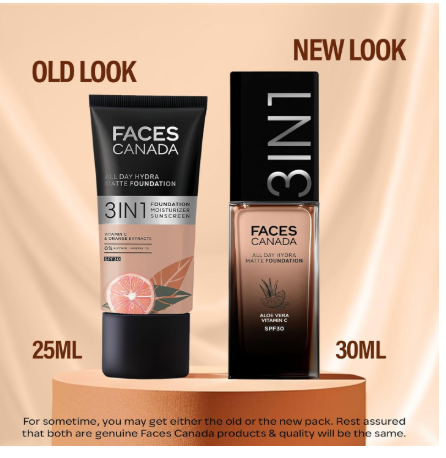 Faces Canada All Day Hydra Matte Foundation-Golden Beige 032 | Grocsy