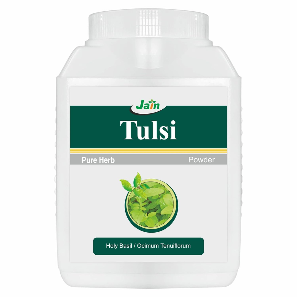 Jain Tulsi Ocimum Sanctum/Holy Basil Pure Powder - 400 g | Grocsy