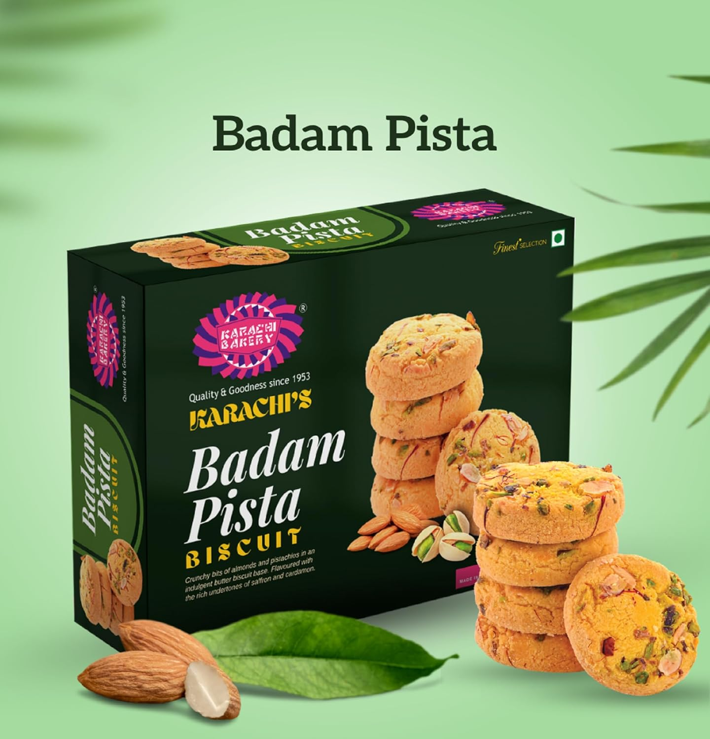 Karachi Badam Pista Biscuits | Grocsy
