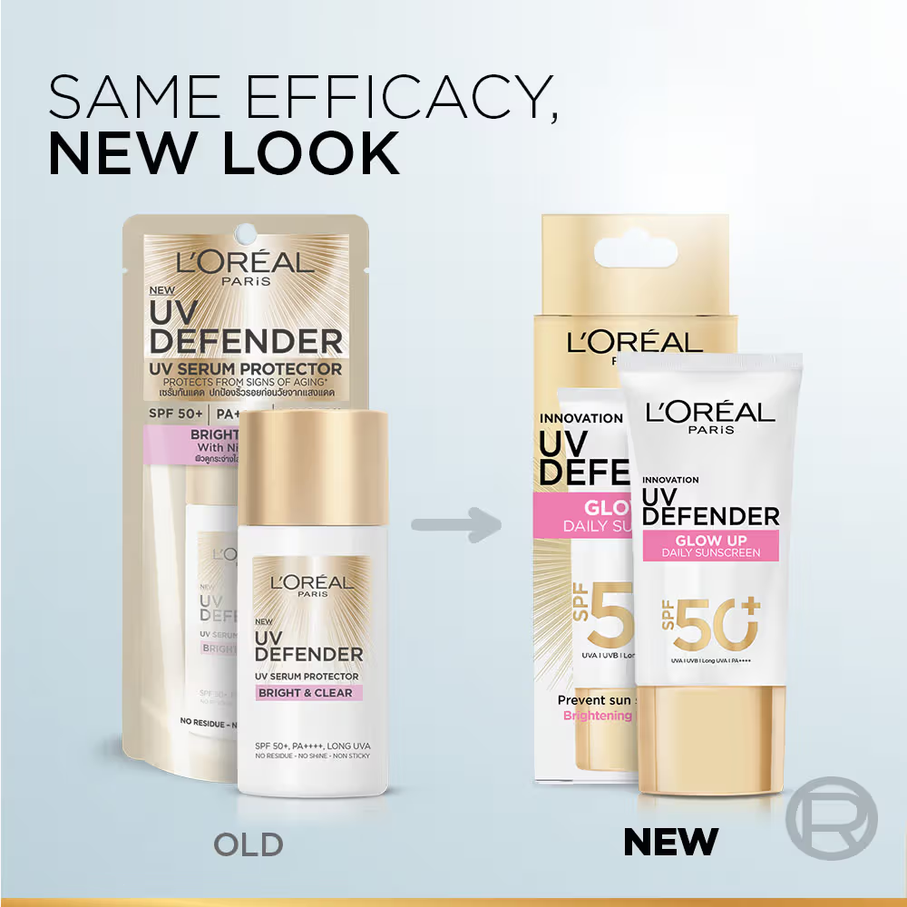 L'Oreal Paris Glycolic Acid Glowing And Protecting CSMS (Cleanser, Serum, Moisturizer, Sunscreen) Regime Kit | Grocsy