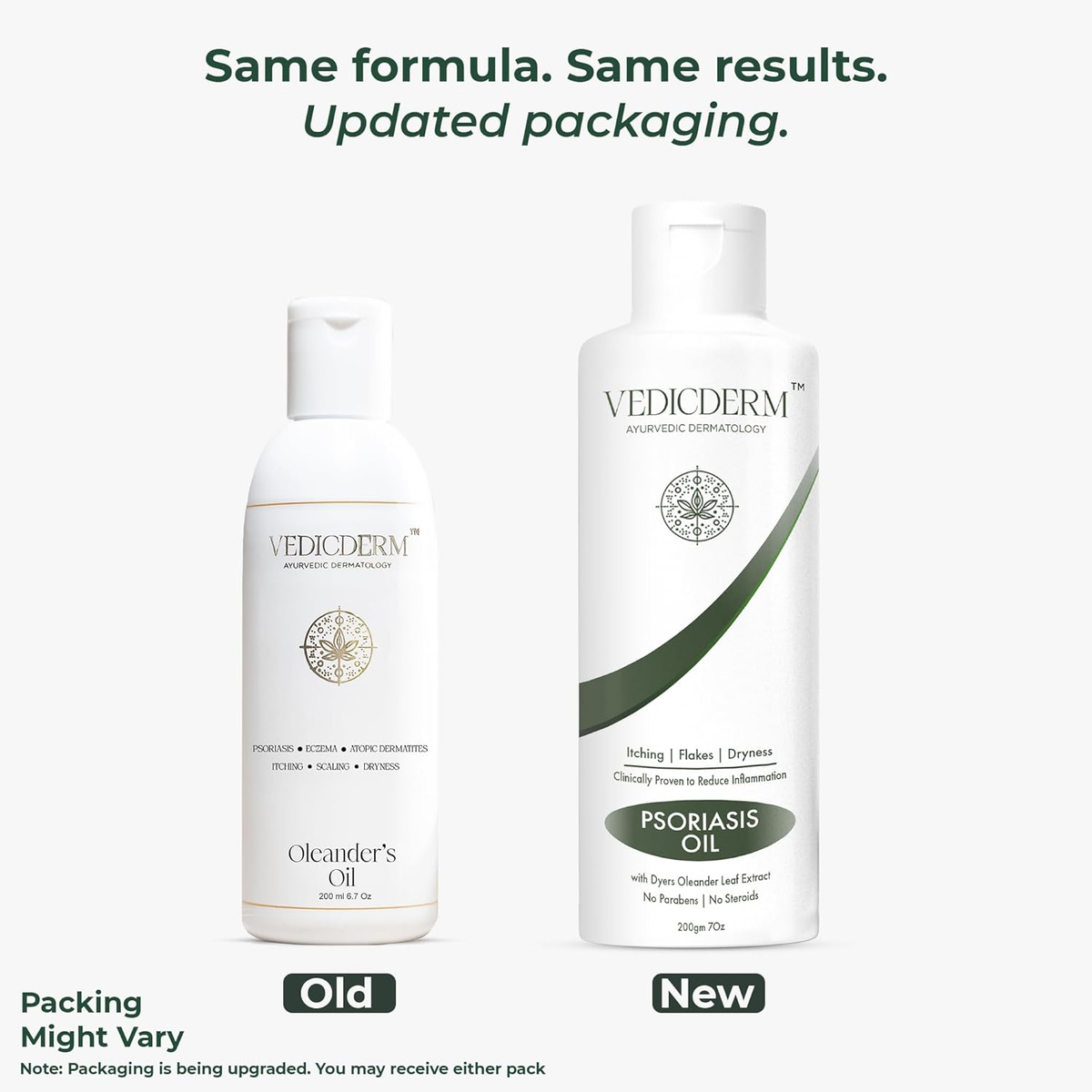 VedicDerm Oleander's Oil for Psoriasis, Eczema, and Atopic Dermatitis | Grocsy