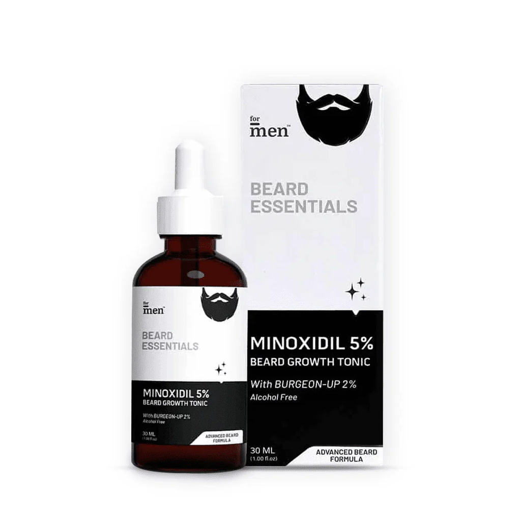 ForMen Beard Growth Tonic with 5% Minoxidil & 2% Burgeon Up | Grocsy