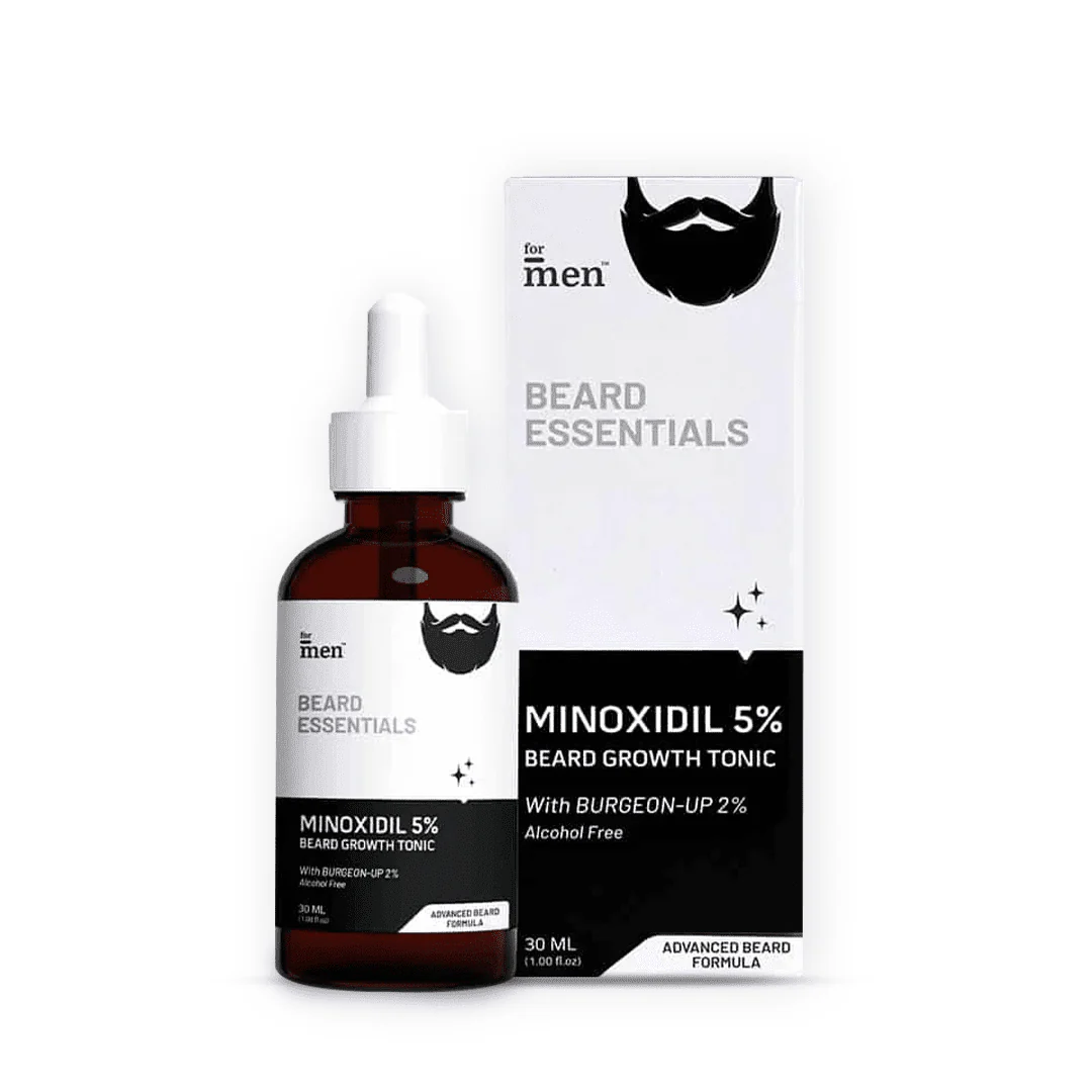ForMen Beard Growth Tonic with 5% Minoxidil & 2% Burgeon Up | Grocsy
