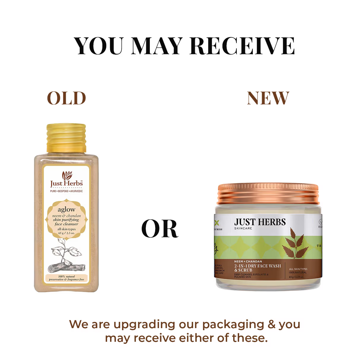 Just Herbs Aglow Neem & Chandan Skin Purifying Face Cleanser | Grocsy