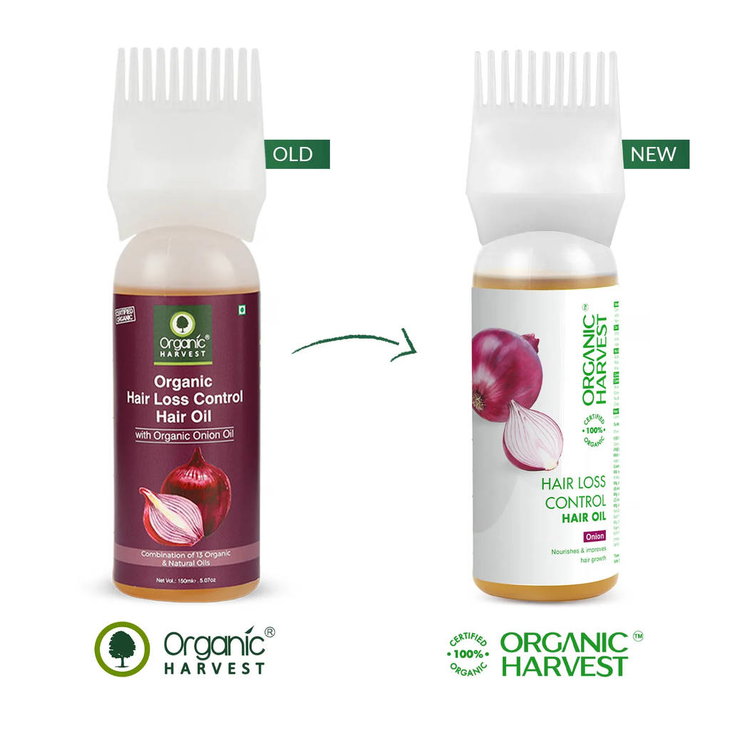 Organic Harvest Organic Hair Loss Control Hair Oil With organic Onion Oil | Grocsy