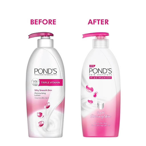 Ponds Niacinamide Nourishing Body Lotion for Soft, Glowing Skin | Grocsy