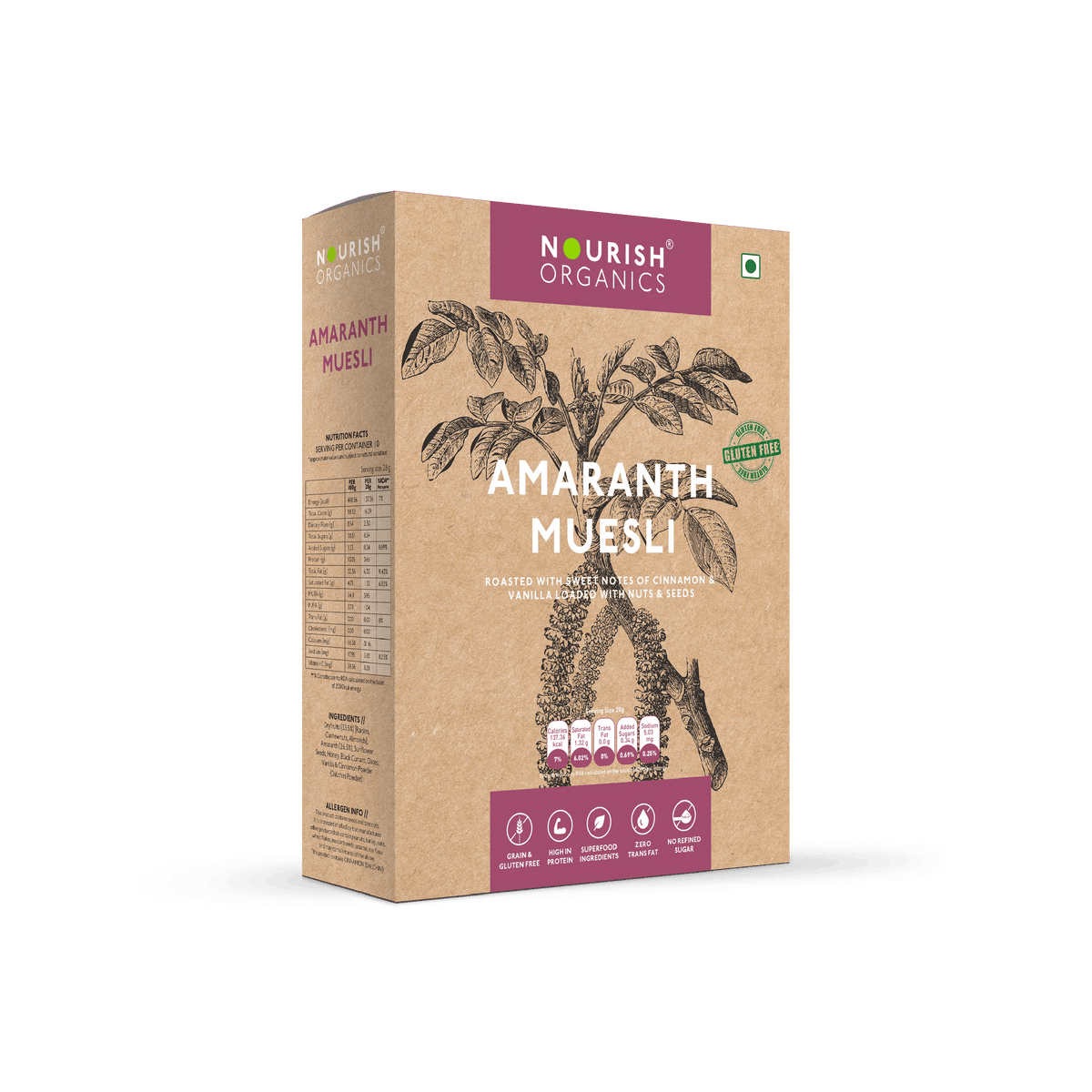 Nourish Organics Amaranth Muesli