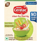 Nestle Cerelac Baby Cereal with Milk - Wheat-Rice Mixed Veg, From 10 to 24 Months | Grocsy