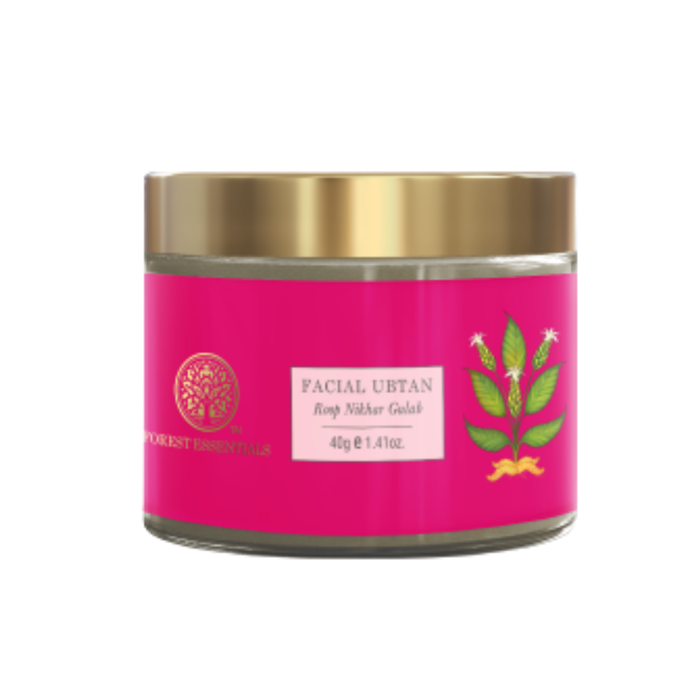 Forest Essentials Facial Ubtan Roop Nikhar & Gulab | Grocsy
