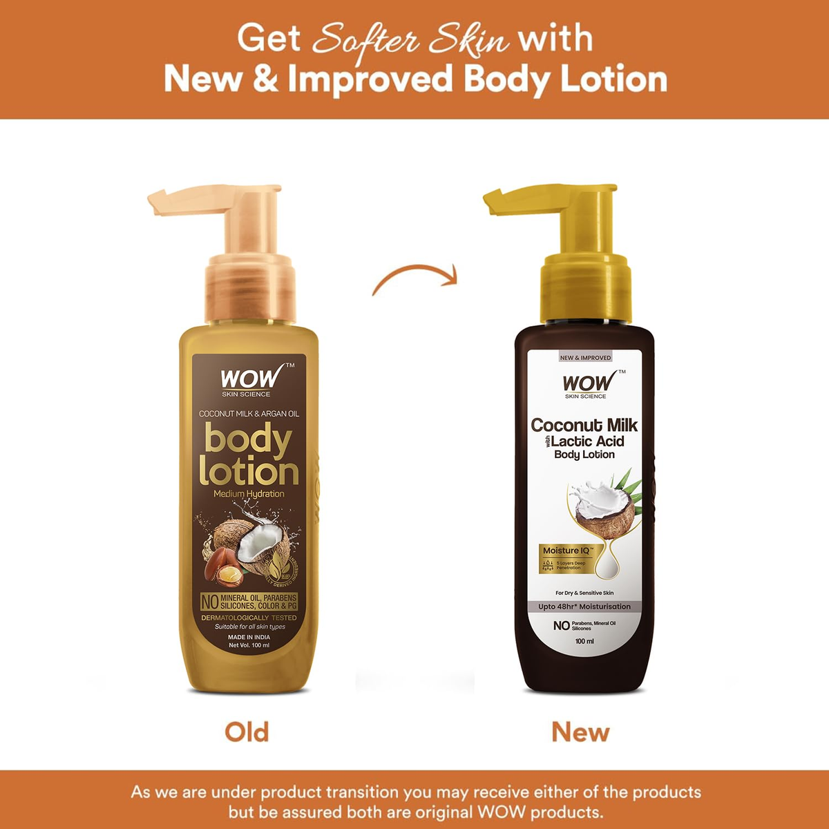 Wow Skin Science Coconut Milk and Argan Oil Body Lotion | Grocsy