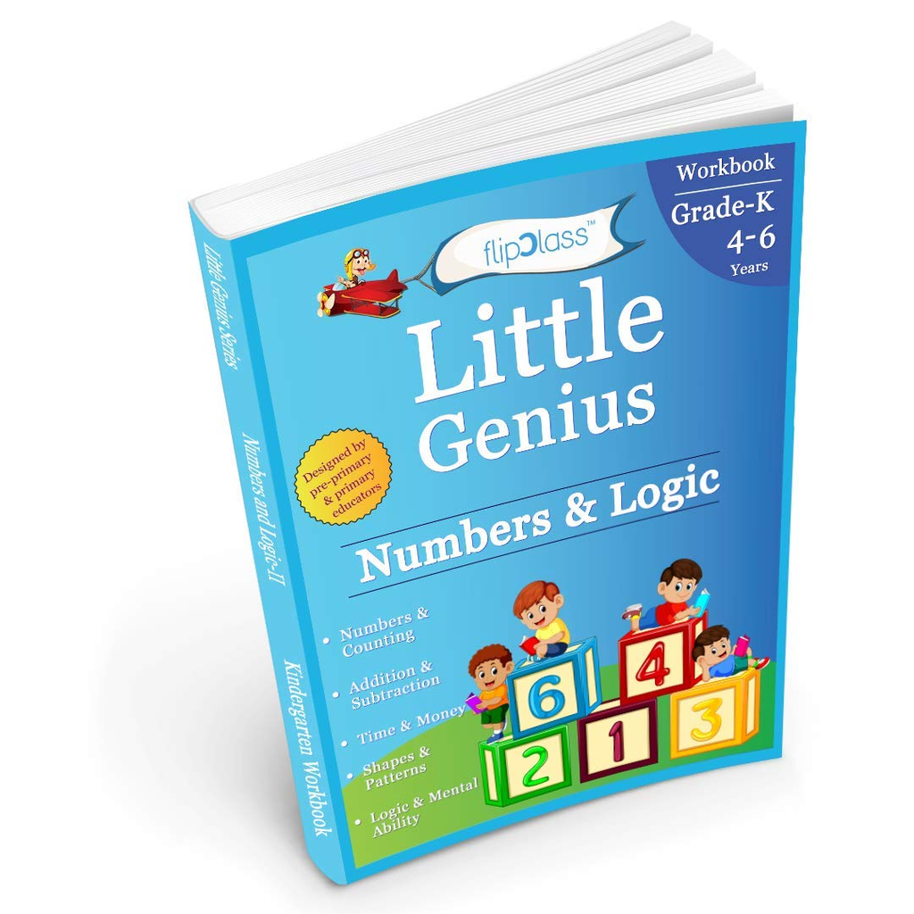 Numbers & Logic: KG Workbook (Little Genius Series) to Pre-Primary Child (4-6 yrs)(English) | Grocsy