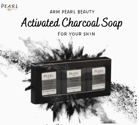 ARM Pearl Beauty Beauty Whitening Soap with Charcoal With Tea Tree + Lavender | Grocsy